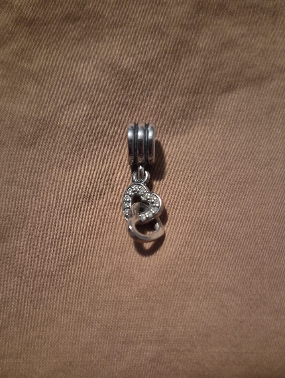 Silver Hearts PANDORA Charm Pendant for Pandora Bracelet